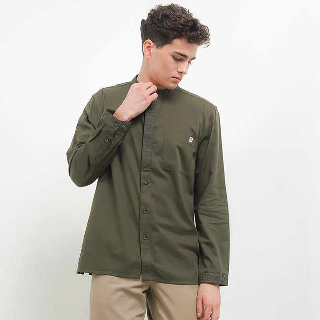 Obermain Pakaian Pria Shirt Eldorado In Olive