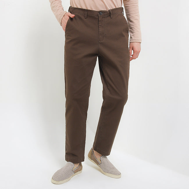 Obermain Pakaian Pria Long Pants Edwin In Dark Brown