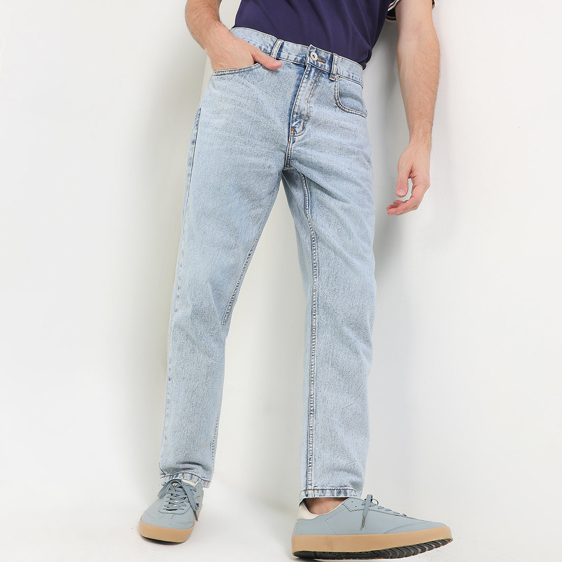 Obermain Men Bottoms Foster In Light Blue
