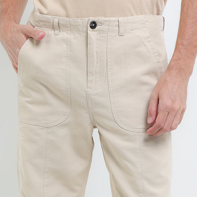 Obermain Men Bottoms Faux In Beige