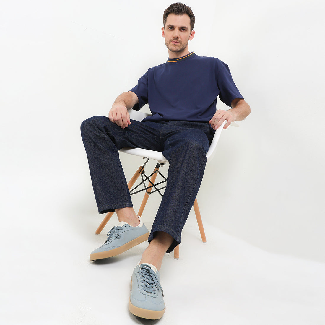Obermain Men Bottoms Filliand In Navy