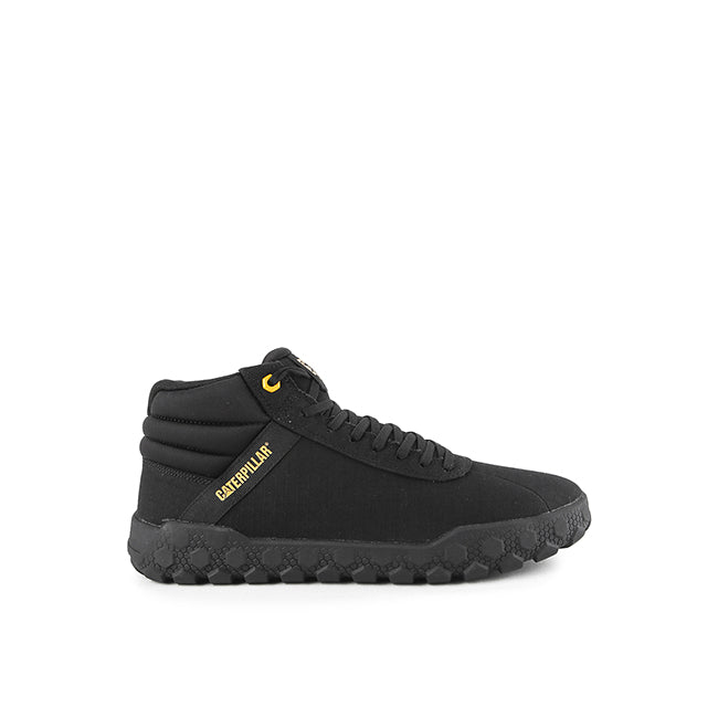 Caterpillar Sepatu Pria Hex + Mid Canvas In Black