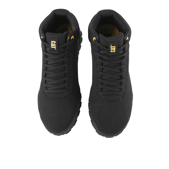 Caterpillar Sepatu Pria Hex + Mid Canvas In Black