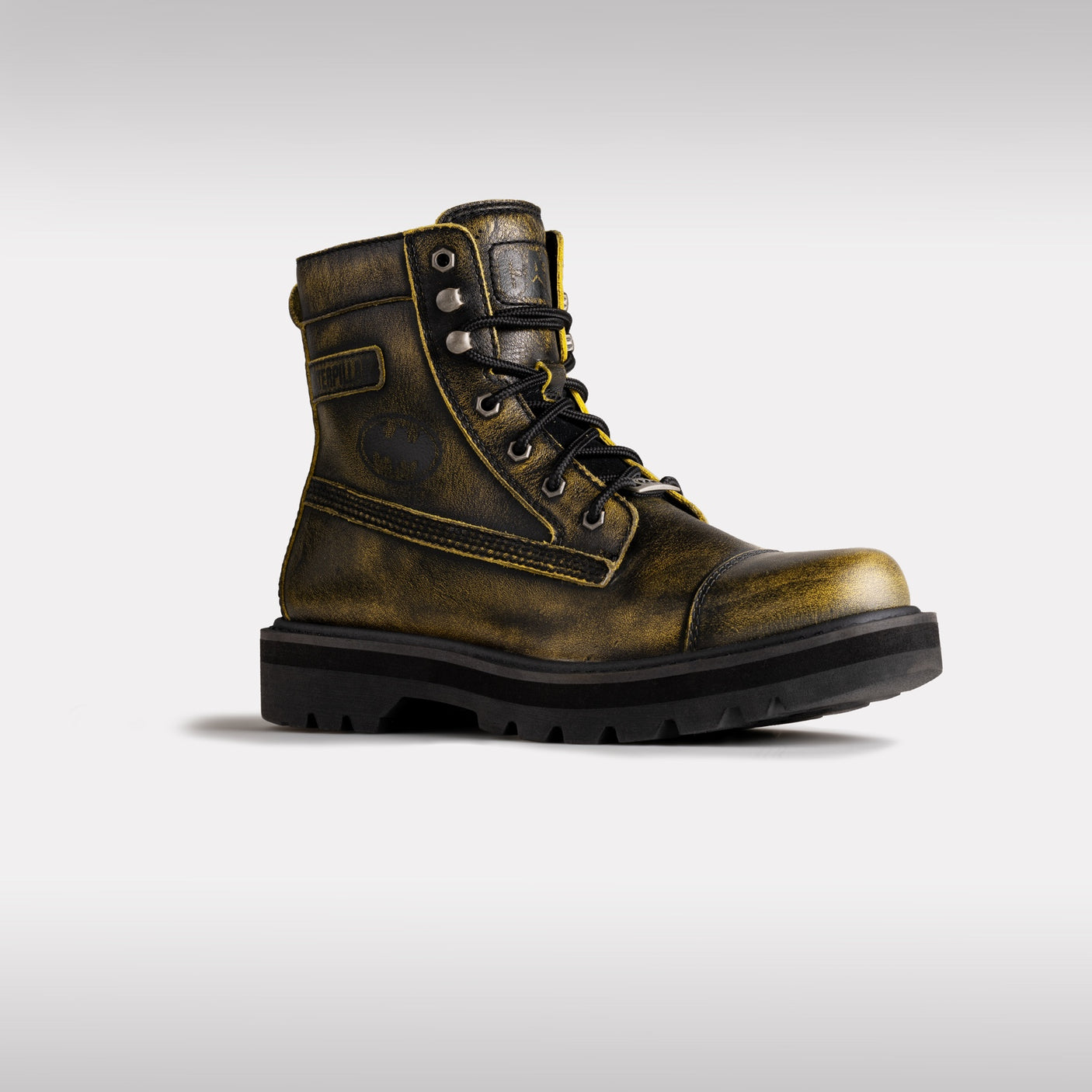 Caterpillar Sepatu Pria Boots Colorado Grader Batman In Black