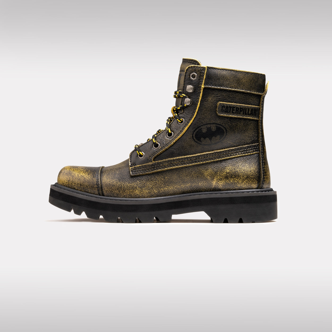 Caterpillar Sepatu Pria Boots Colorado Grader Batman In Black