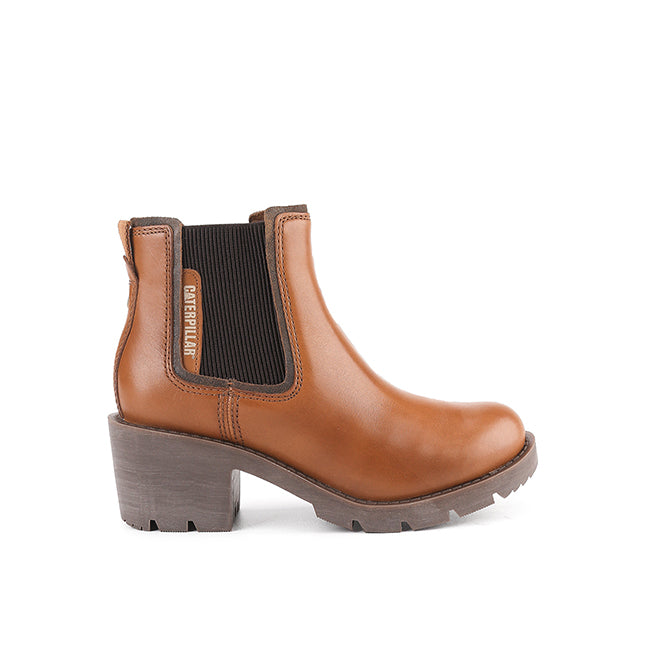 Caterpillar Sepatu Wanita Boots Rewrite Chelsea In Cashew