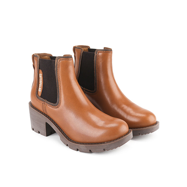 Caterpillar Sepatu Wanita Boots Rewrite Chelsea In Cashew