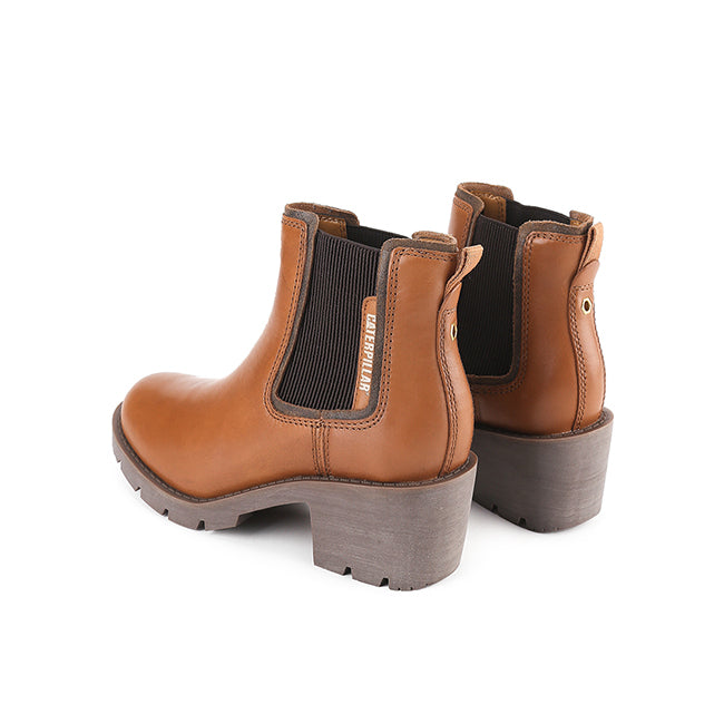 Caterpillar Sepatu Wanita Boots Rewrite Chelsea In Cashew