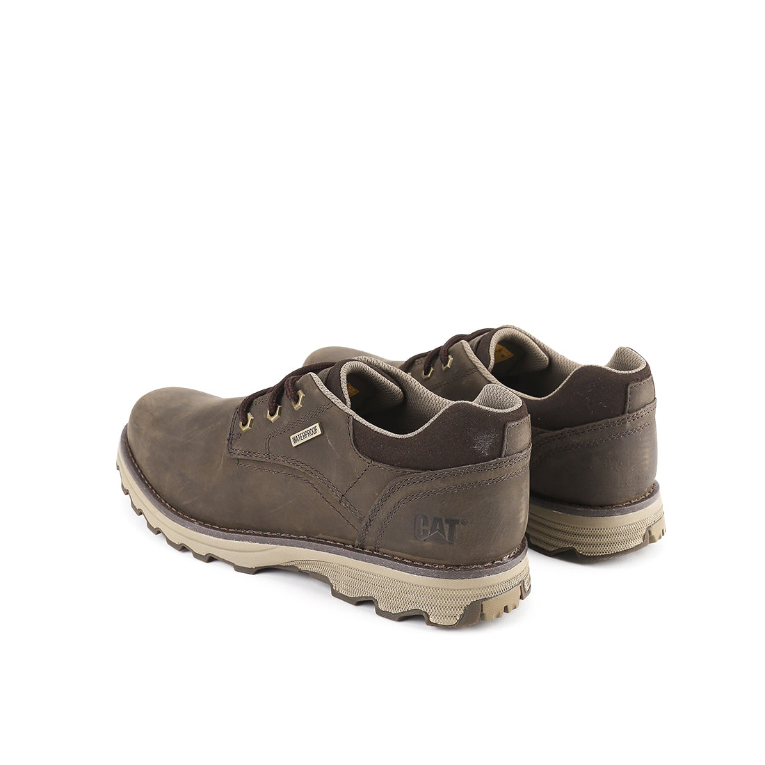 Caterpillar Sepatu Pria Sneakers Prez Wp In Dark Brown