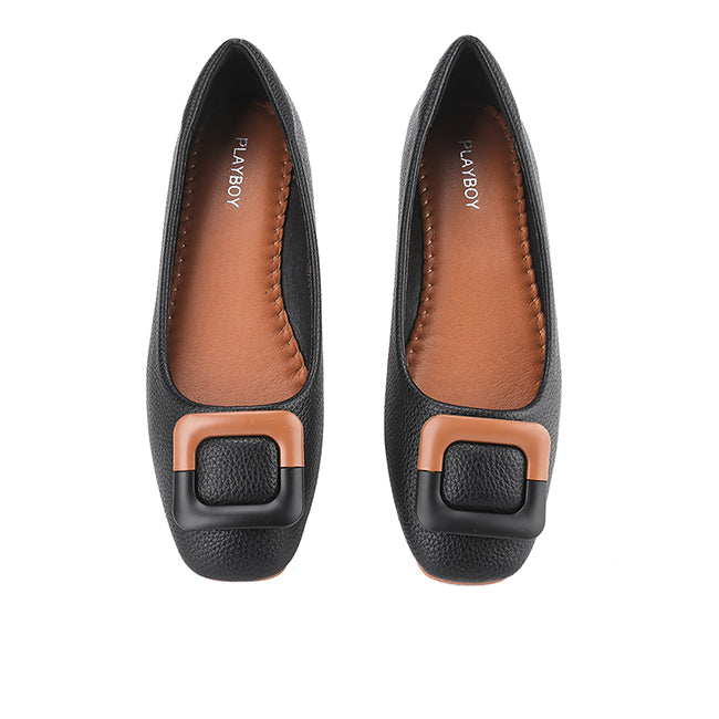 Playboy Sepatu Wanita Flats Vilnia In Black