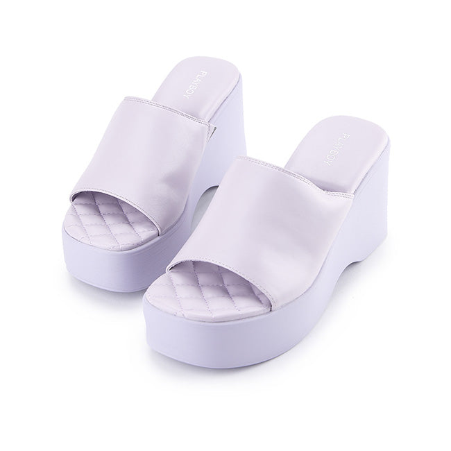 Playboy Sandal Wanita Wedges Keith In Purple