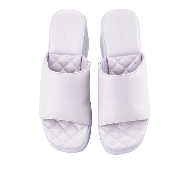 Playboy Sandal Wanita Wedges Keith In Purple