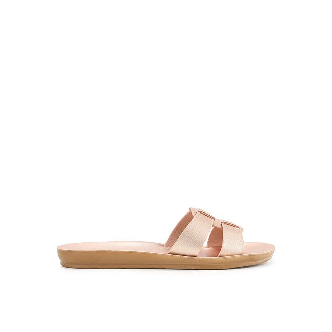 Playboy Sandal Wanita Flats Selena In Gold