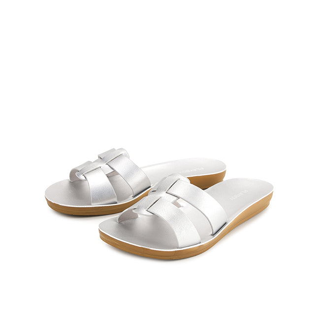 Playboy Sandal Wanita Flats Selena In Silver