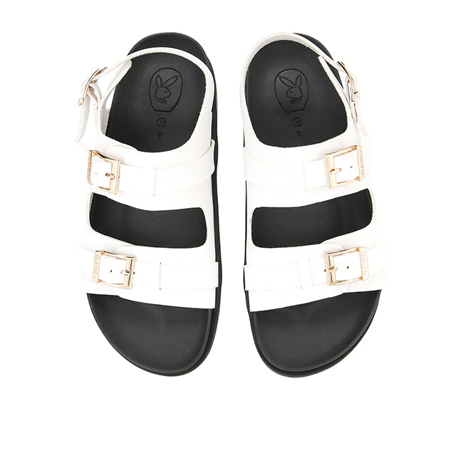 Playboy Sandal Wanita Sling Back Hara In White