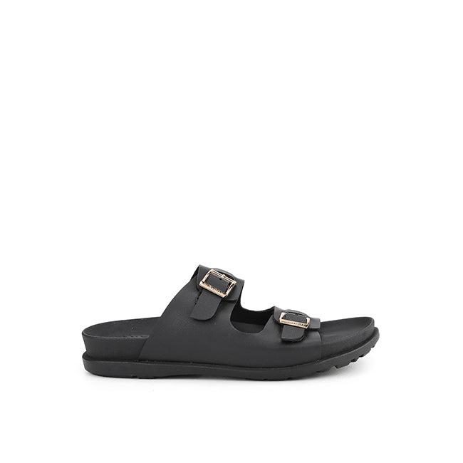Playboy Sandal Wanita Straps Kinza In Black