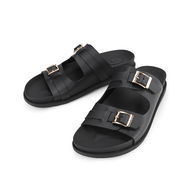 Playboy Sandal Wanita Straps Kinza In Black