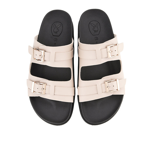 Playboy Sandal Wanita Straps Kinza In Cream