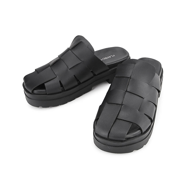 Playboy Sandal Wanita Slip On Nayra In Black