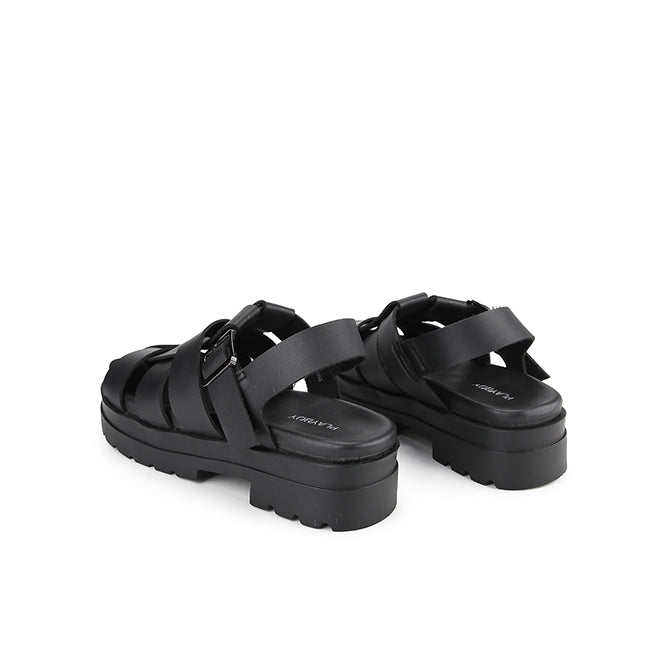 Playboy Sandal Wanita Sling Back Taya In Black