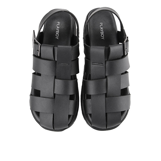 Playboy Sandal Wanita Sling Back Taya In Black