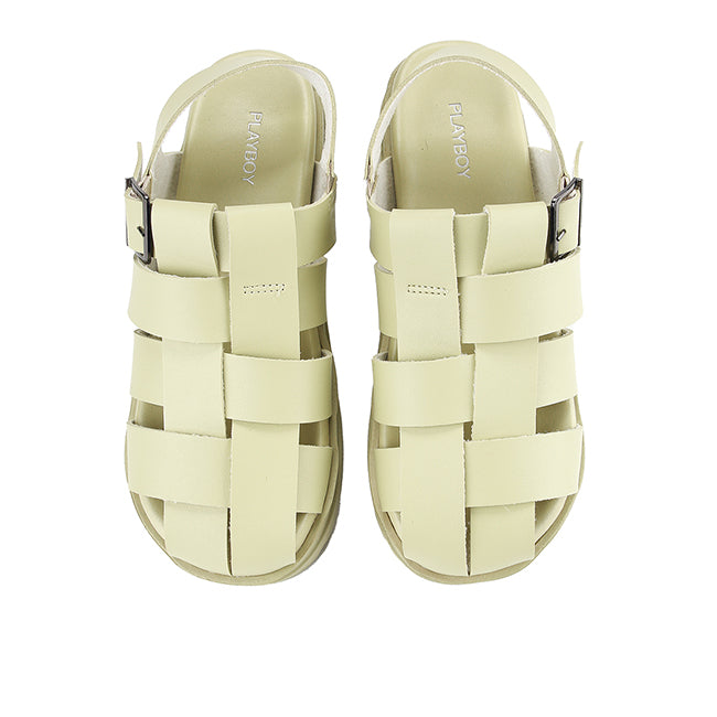 Playboy Sandal Wanita Sling Back Taya In Light Green