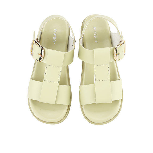 Playboy Sandal Wanita Sling Back Tania In Light Green