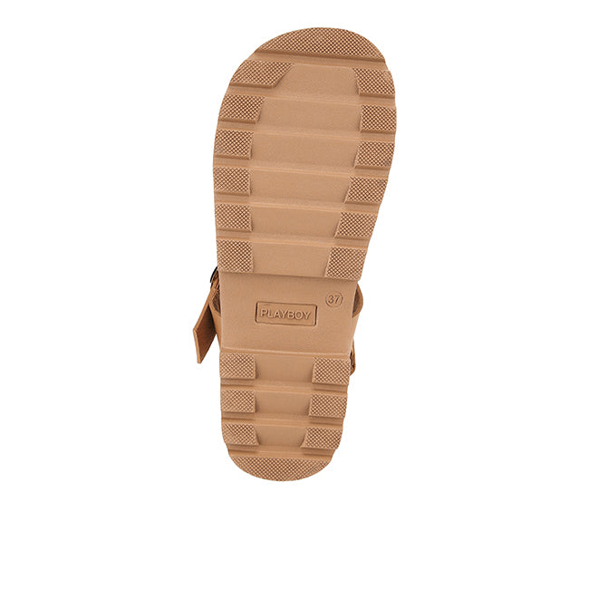 Playboy Sandal Wanita Sling Back Tania In Tan