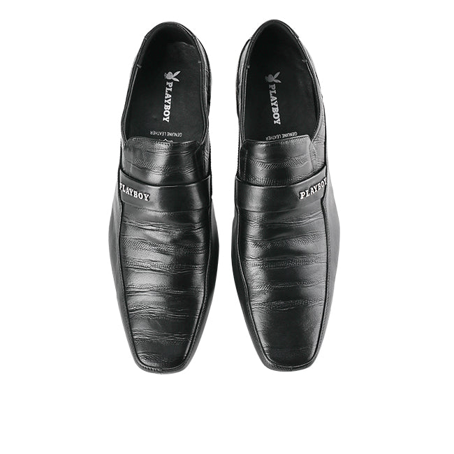 Playboy Men Shoes Jevanka ( Slip On ) In Black