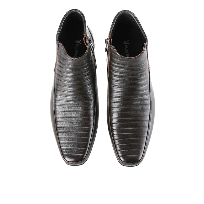 Playboy Men Shoes Jeviera ( Boots ) In Brown