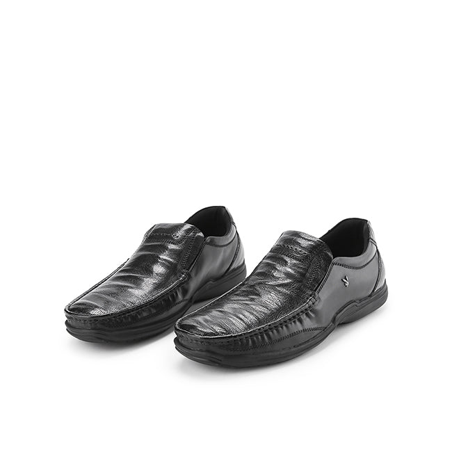 Playboy Sepatu Pria Lace Up Albania Slip On In Black