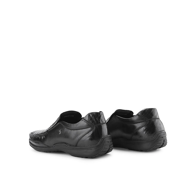 Playboy Sepatu Pria Lace Up Albania Slip On In Black