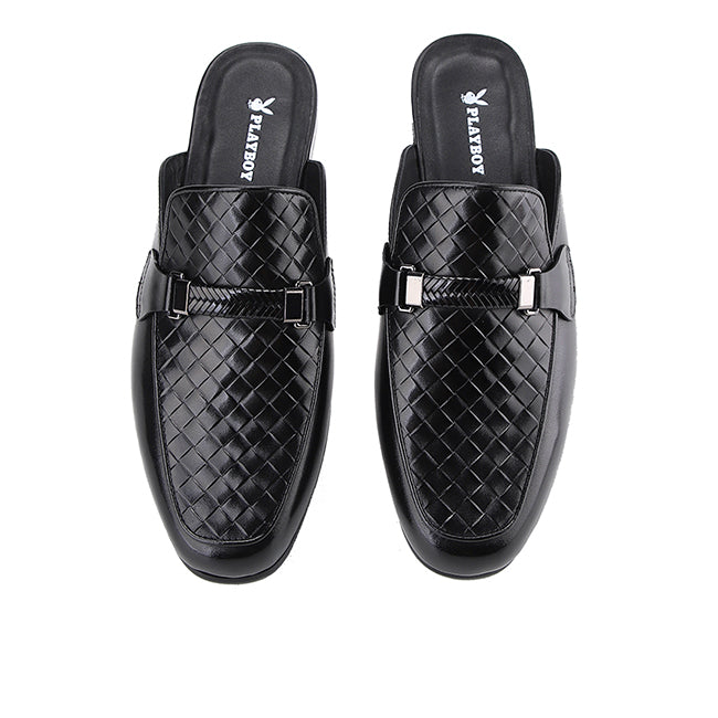 Playboy Sepatu Pria Wigly Mules In Black