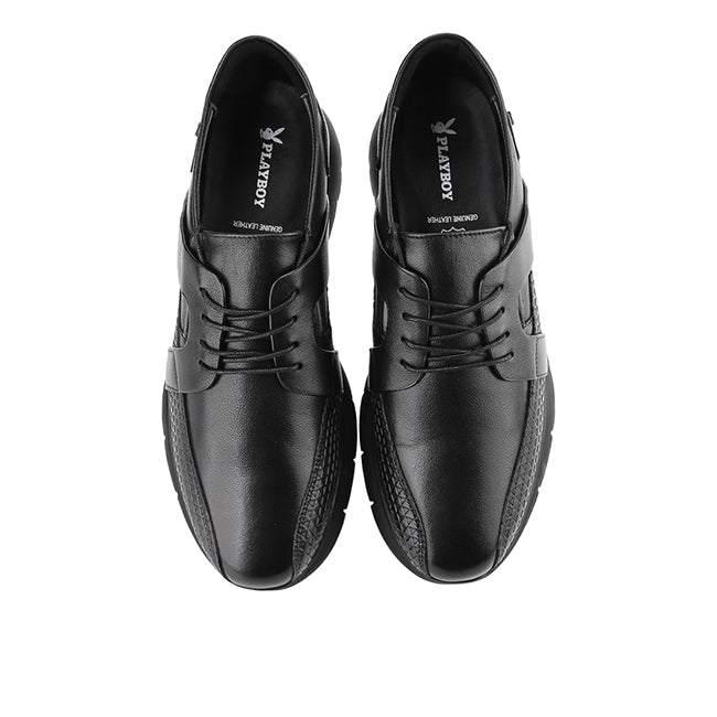 Playboy Sepatu Pria Lace Up Wolfgang Laces Up In Black