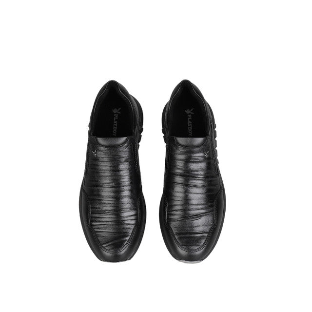 Playboy Sepatu Pria Formal Zanggar Slip On In Black