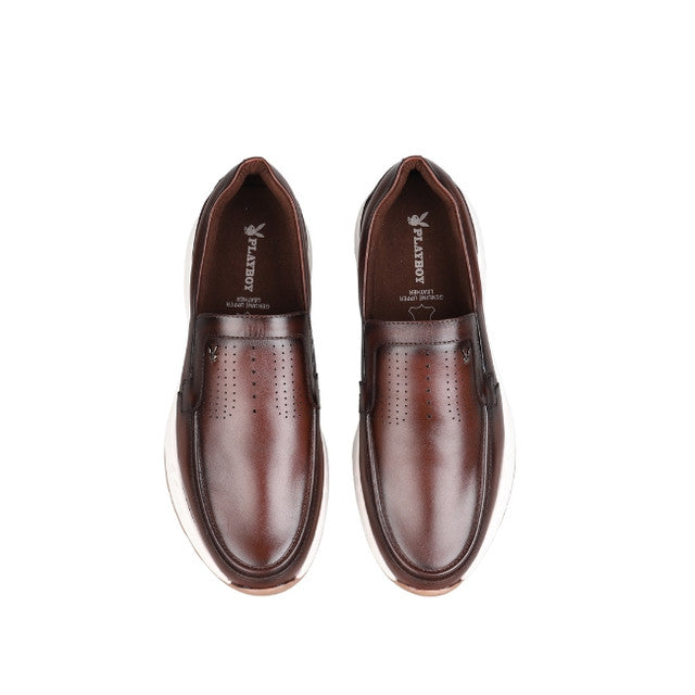 Playboy Sepatu Pria Slip On Kyona In Brown