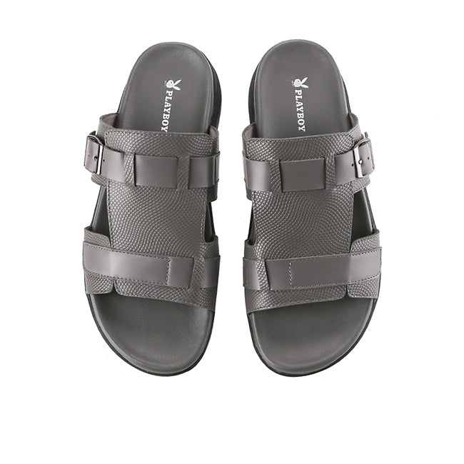 Playboy Sandal Pria Mules Asiore - Mule 3 In Grey
