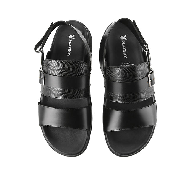 Playboy Sandal Pria Sling Back Asiore - Slingback In Black