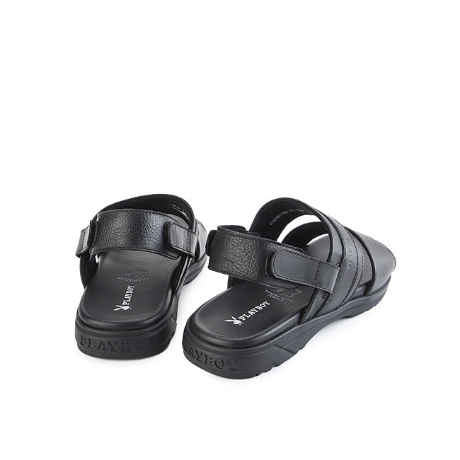 Playboy Sandal Pria Trousard Slingback Strap In Black 44