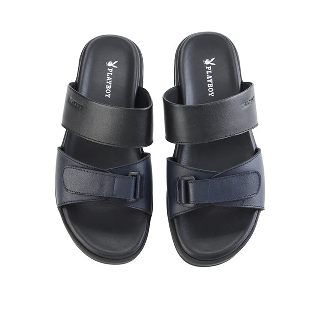 Playboy Sandal Pria Troumpard Strap In Black 45