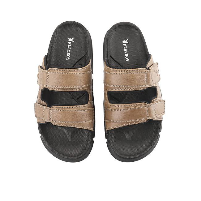 Playboy Sandal Pria Straps Lokki Double Strap In Lt Grey