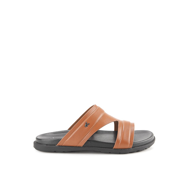 Playboy Sandal Pria Straps Lavvie Double Strap 2 In Tan