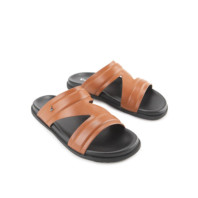 Playboy Sandal Pria Straps Lavvie Double Strap 2 In Tan