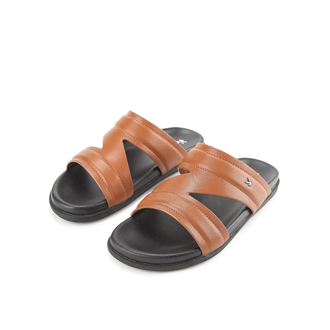 Playboy Sandal Pria Straps Lavvie Double Strap 2 In Tan