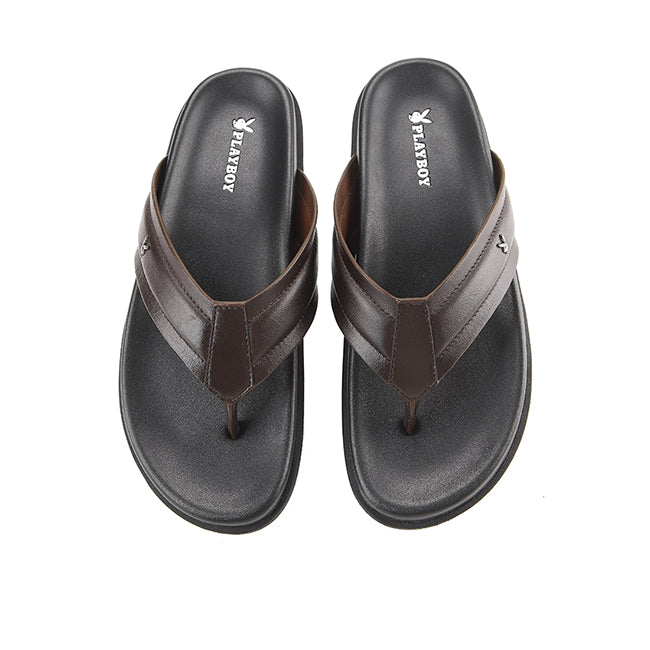 Playboy Sandal Pria Lavvie Toepost In Coffee