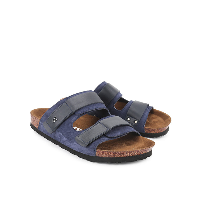 Playboy Sandal Pria Zanxa Double Strap In Navy