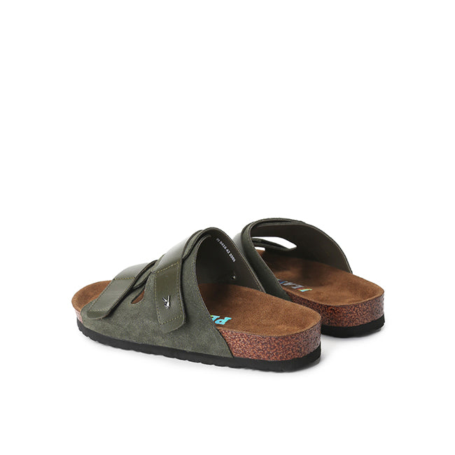 Playboy Sandal Pria Zanxa Double Strap In Olive