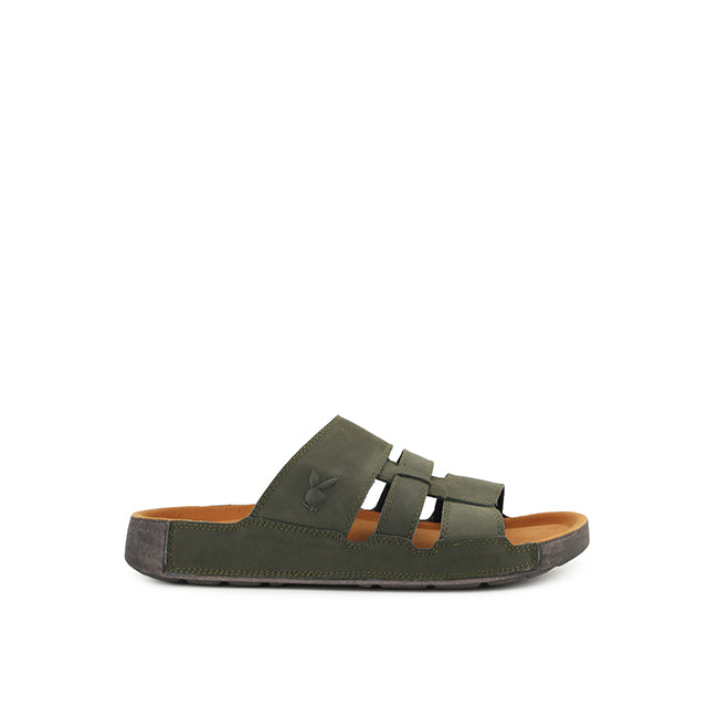 Playboy Sandal Pria Straps Conway In Olive
