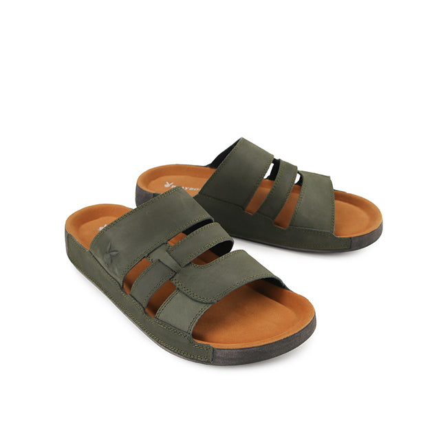 Playboy Sandal Pria Straps Conway In Olive
