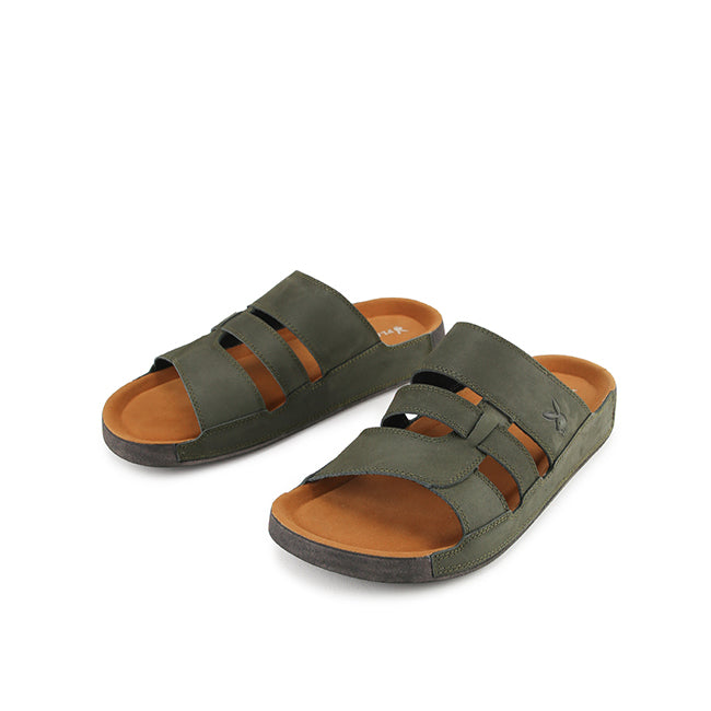 Playboy Sandal Pria Straps Conway In Olive